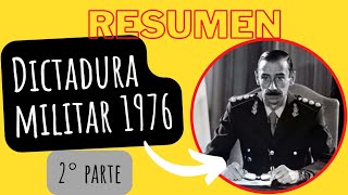 Dictadura MILITAR argentina 1976 resumen [upl. by Serdna]