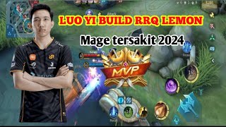 LUO YI BUILD RRQ LEMON 2024 mobilelegends luoyitopglobal kontenkreatormlbb mlbb [upl. by Kolosick637]