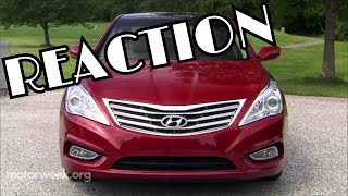 2012 Hyundai Azera Reaction Motorweek Retro [upl. by Yasmin216]