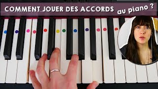 COMMENT JOUER DES ACCORDS AU PIANO  Tutoriel Piano Facile [upl. by Durno]