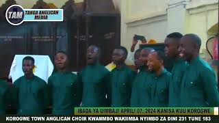 KOROGWE TOWN ANGLICAN CHOIR NYIMBO ZA DINI 231 TUNE 183 [upl. by Blatman]