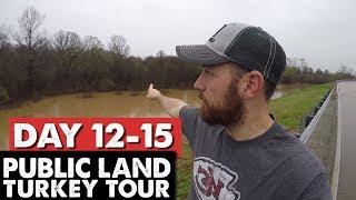 Mississippi Flood WE NEED A RAFT  Public Land Turkey Tour Day 1215 [upl. by Tallbot]