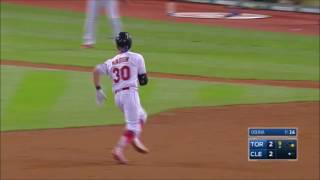 TORCLE Naquin wins it for the Indians with an insidethepark homer [upl. by Ddot443]