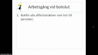 Arbetsgång bokföring till bokslut [upl. by Stroup]