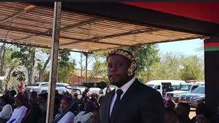 40th Day memorial Mass of Saulos Klaus Chilima in Ntcheu Inkosi ya Makosi Gomani V Speech 2024 [upl. by Roosnam]