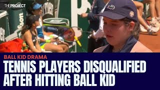 Tennis Players Disqualified After Hitting Ball Kid [upl. by Aiem395]