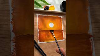 Easy acrylic painting ✨ Painting for beginners  Sunset drawing idea new [upl. by Yesnnyl606]