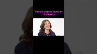 Nicola Coughlan boyband South Four prank on Luke Newton [upl. by Yhtomit]