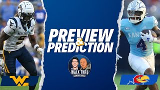 PREVIEW  PREDICTION WVU vs Kansas [upl. by Nylirahs]