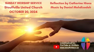 Sunday Worship Service  October 20 2024  Stouffville United Church [upl. by Halehs202]