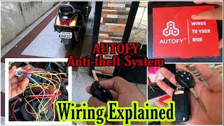 Anti Theft Alarm System  Autofy  ZMR Rider [upl. by Tnomyar143]