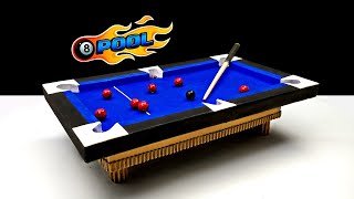 How To Make A Mini Pool Table At Home  FULL SET  DIY [upl. by Milzie738]