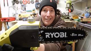 Ryobi Pole Saw unboxing and review [upl. by Survance802]