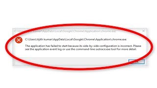 How To Fix The Application Has Failed To Start Because its SidebySide Configuration Is Correct [upl. by Clougher602]