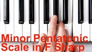 Minor Pentatonic Scale F Sharp G Flat  Keyboard Lessons [upl. by Demetris524]