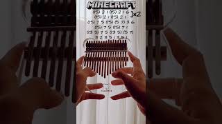 Minecraft song on kalimba with tabs kalimbalovermusic [upl. by Okiram516]