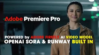 Generative AI in Premiere Pro powered by Adobe Firefly  SORA amp Runway Built in  First Impressions [upl. by Ravaj567]