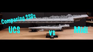 Comparing Super Star Destroyers UCS vs Midi [upl. by Gnaht115]