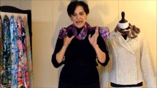 How to Tie a Rectangular Scarf  Part 2 [upl. by Shanly]