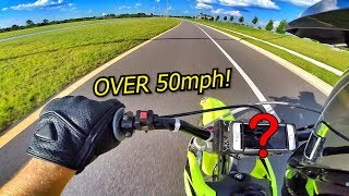 THUMPSTAR PIT BIKE TOP SPEED [upl. by Brunella]