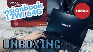 Unboxing UMAX Visionbook 12Wi 64G  Rozbalení lehkého notebooku UMAX Visionbook 12Wi 64G [upl. by Yelsna229]