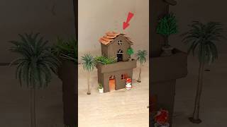 Making of beautiful mini clay house  mitti se chota ghar banane ka tarika [upl. by Gavra]