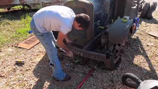 Clip of a 1929 GMC Truck starting for the first time in 80ish years [upl. by Boleyn]