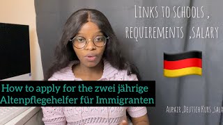 Aupair in Germany FSJ Altenpflege Ausbildung How to apply and monthly earnings [upl. by Sapphera]