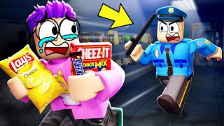 Can We ROB A CONVENIENCE STORE In ROBLOX WE WENT TO JAIL [upl. by Rolfston]