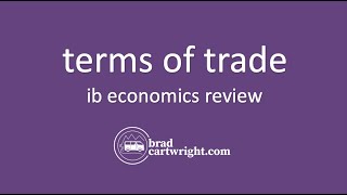 Terms of Trade  IB Economics Review  IB International Economics  The Global Economy [upl. by Sokem]