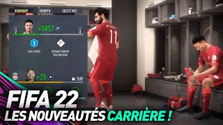 FIFA 22  LES GROSSES NOUVEAUTÉS CARRIÈRE  création de club carrière joueur [upl. by Wiebmer]