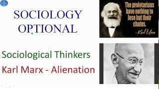 Karl Marx Theory of Alienation Sociology Optional  Full Sociology Optional Course [upl. by Gerry267]