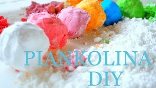 Piankolina  Piaskolina PRZEPIS jak zrobić DIY masa plastyczna dla dzieci moon sand [upl. by Aned]