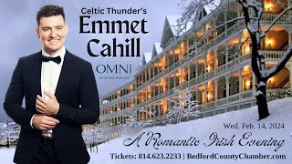 Emmet Cahill Concert Announcement Valentines Day 2024 in Bedford PA [upl. by Champaigne37]