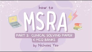 Effective Study Guide To the MSRA Part 2 Clinical Solving Paper MCQ banks and Top Tips [upl. by Atok994]