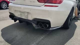 BMW 650i revs catless  muffler delete [upl. by Soule]