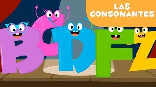 Mis primeras letras  Las consonantes para niños [upl. by Eilah]