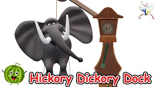 Hickory Dickory Dock AI9  Fun Nursery Rhyme for Kids with Cute Animated Animals  EduFam [upl. by Aihsekyw236]