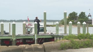 Crews suspend search for missing boater near Hampton Roads BridgeTunnel [upl. by Kcirad]