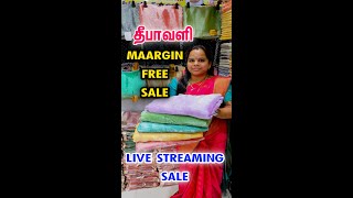 Profit Free Sale Margin Free Sale Diwali Special Live Offer Sale Hanishkas Sarees online shorts [upl. by Tansy]