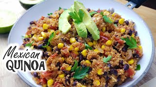 One Pan Mexican Quinoa  Healthy Meal Prep  Whats For Din  Courtney Budzyn  Recipe 61 [upl. by Jude215]