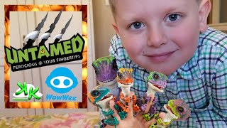 UNTAMED Raptors by WowWee  New Dinosaur Fingerlings Toys [upl. by Phaih260]