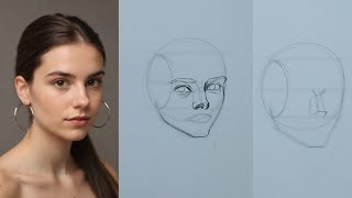 How to draw heads with loomis method [upl. by Phenice]