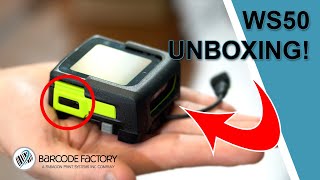 Zebra WS50 Wearable Android Unboxing Smallest Enterprise Wearable Overview with Barcode Factory [upl. by Lenora]