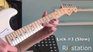 Riffstation Colm Lindsay Licks in the style of Joe Satriani [upl. by Norved]