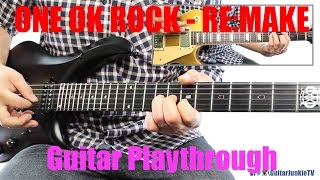 ONE OK ROCK  Remake Guitar Playthrough Cover By Guitar Junkie TV HD [upl. by Amak]