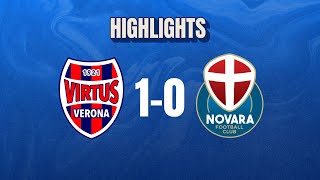 Virtus VeronaNovara 10  3 giornata  Serie C  Highlights [upl. by Karwan]