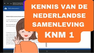 NT2 Kennis van de Nederlandse Maatschappij KNM 1 knm learndutch inburgeringsexamen [upl. by Anny]