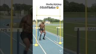 Max height hurdle jump ✅ 6feet 5 inches😱foryou athletics shortvideo armyyoutubeshort highjump [upl. by Oirromed]