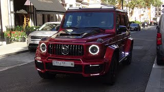 MercedesAMG G63 in London October 2023Brabus700800 [upl. by Eelsha]